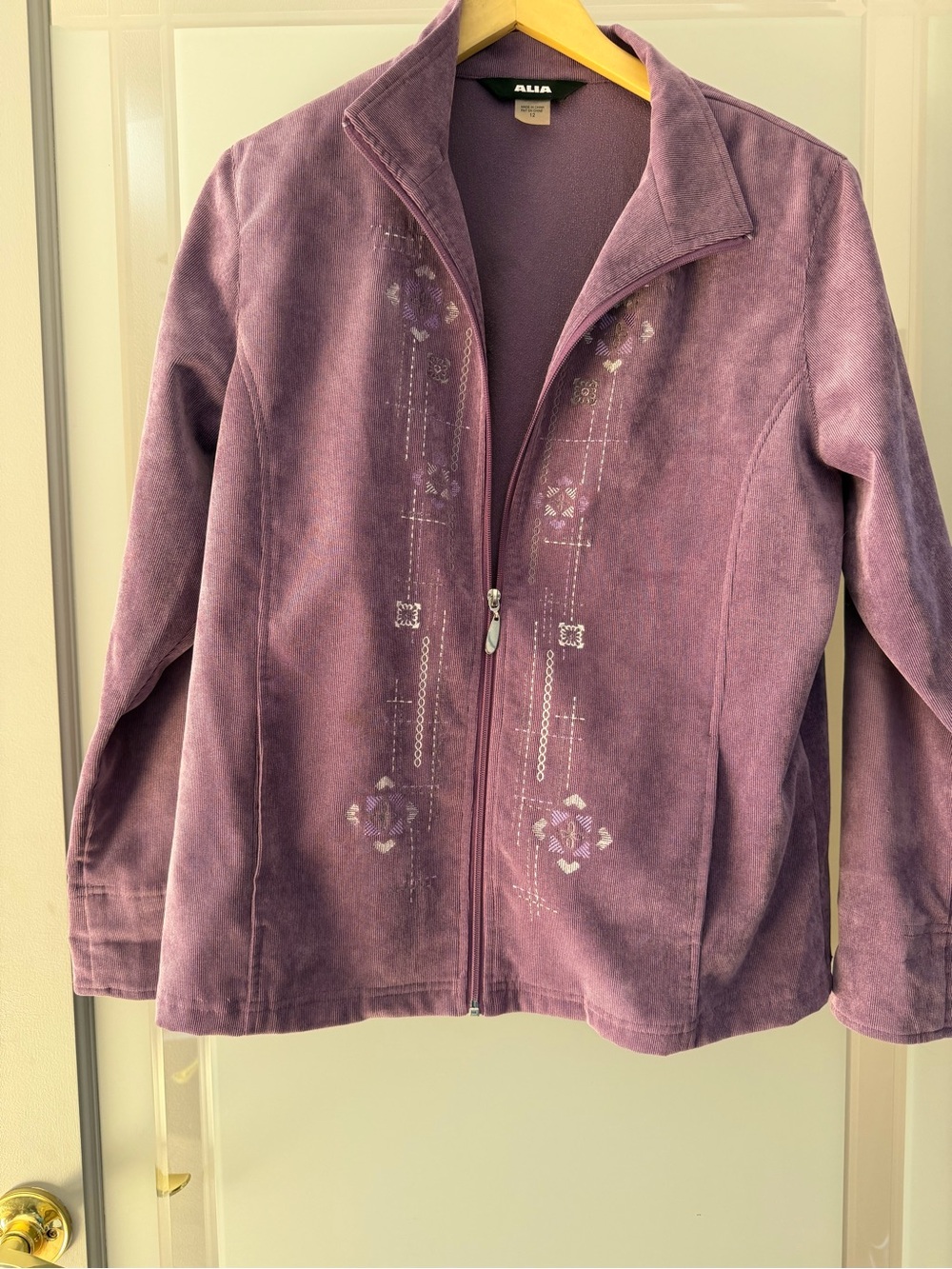 Alia Lavender Knit Crewneck Top